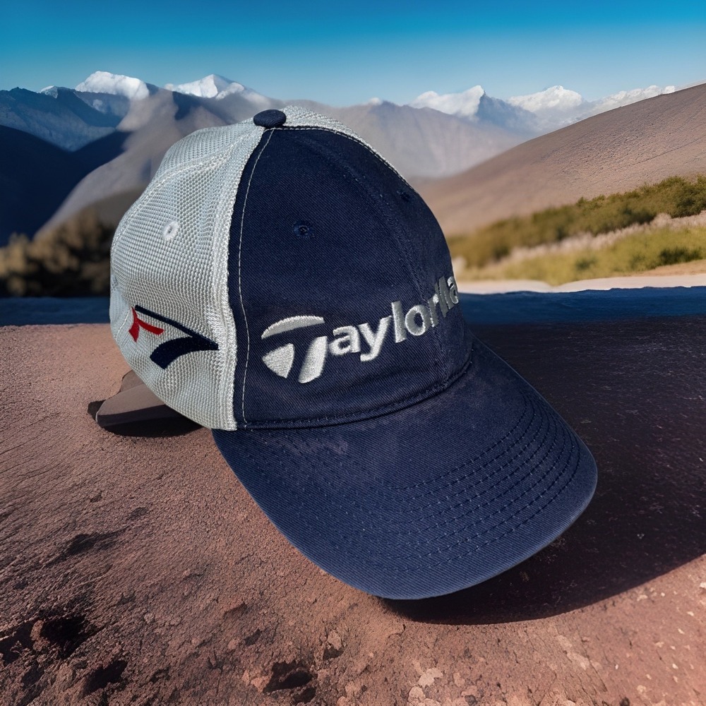 Taylor Made R7 Golf Hat Cap Men's Adjustable Blue White Red Embroidered Logo